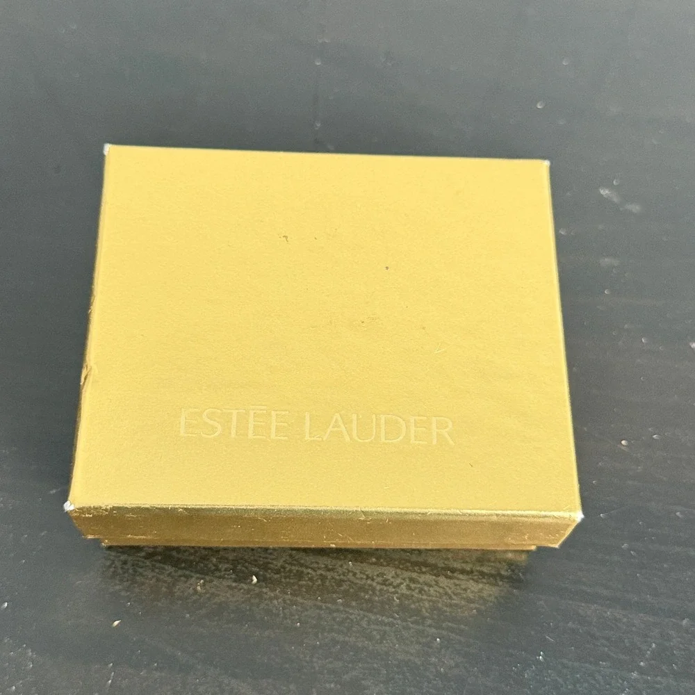 Estee Lauder October Angel Lucidity Translucent Pressed Powder Compact Gold